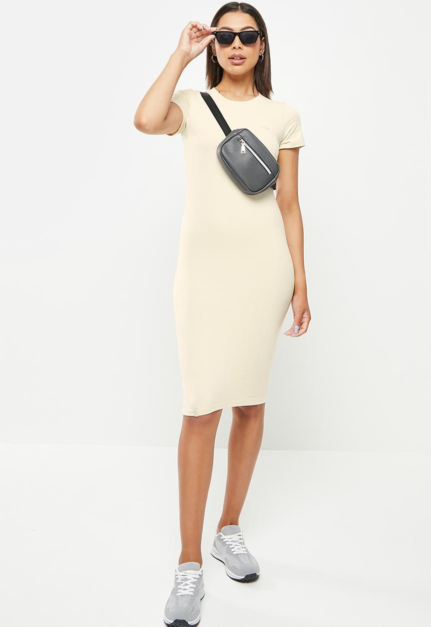 urban° - Ladies urban bodycon dress - bone