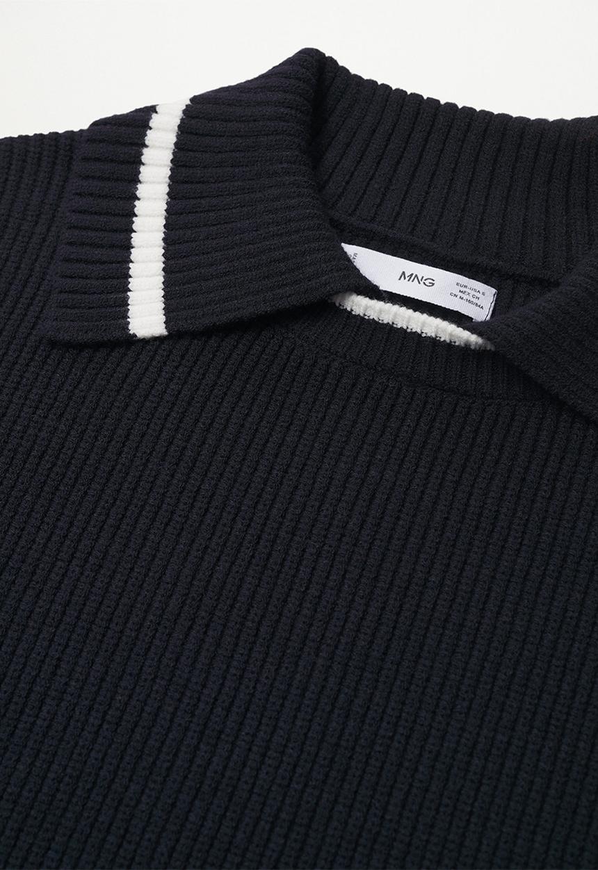 MANGO - Waistcoat stacks - navy