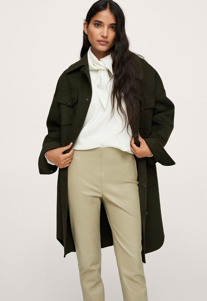 MANGO - Leggings londonpu - green