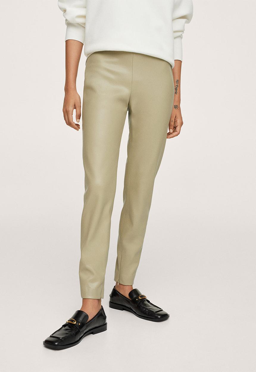MANGO - Leggings londonpu - green