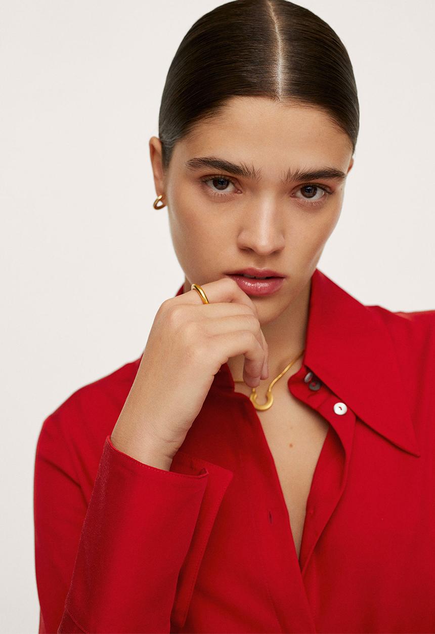 MANGO - Shirt higalia - red