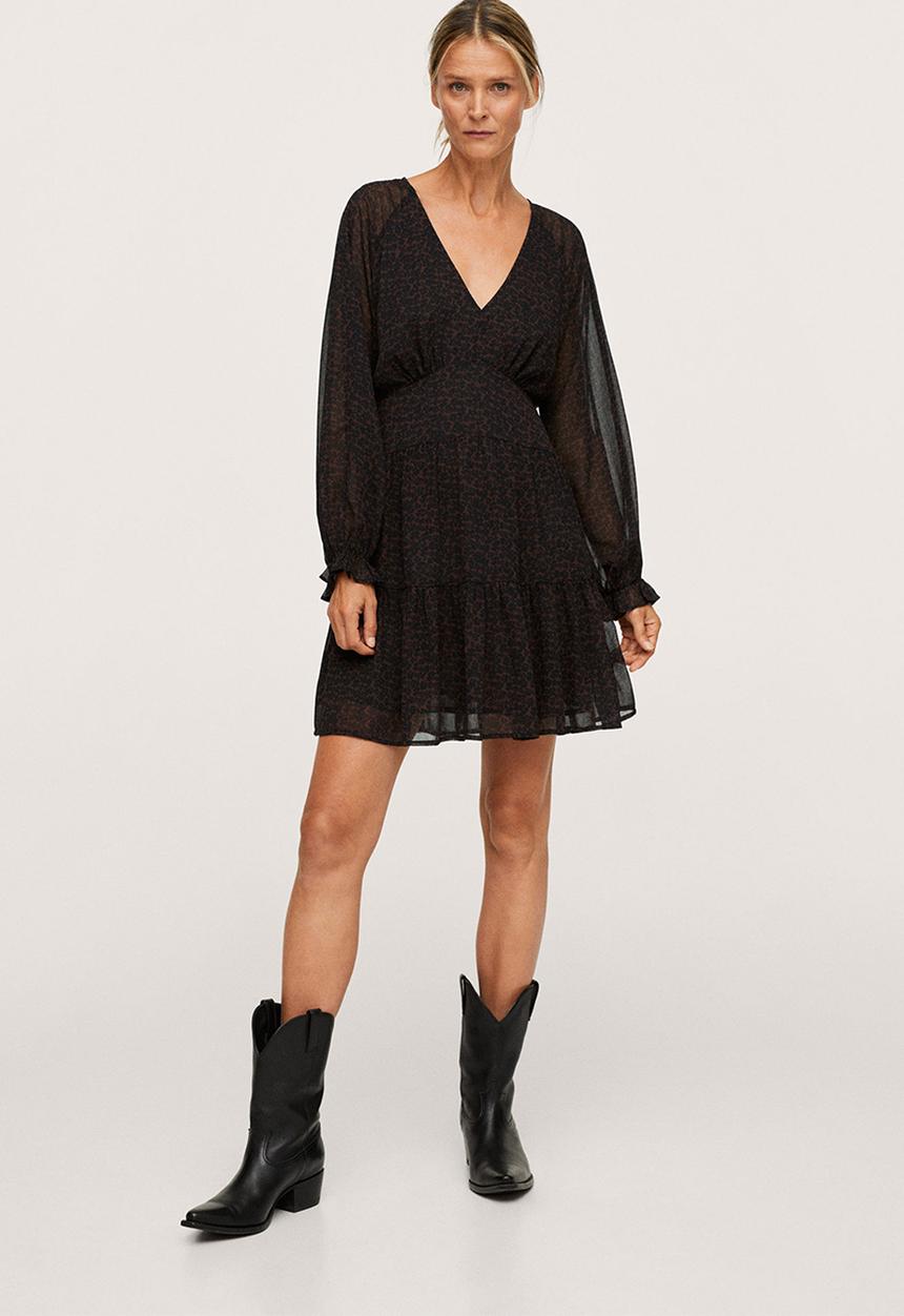 MANGO - Dress toscana - brown