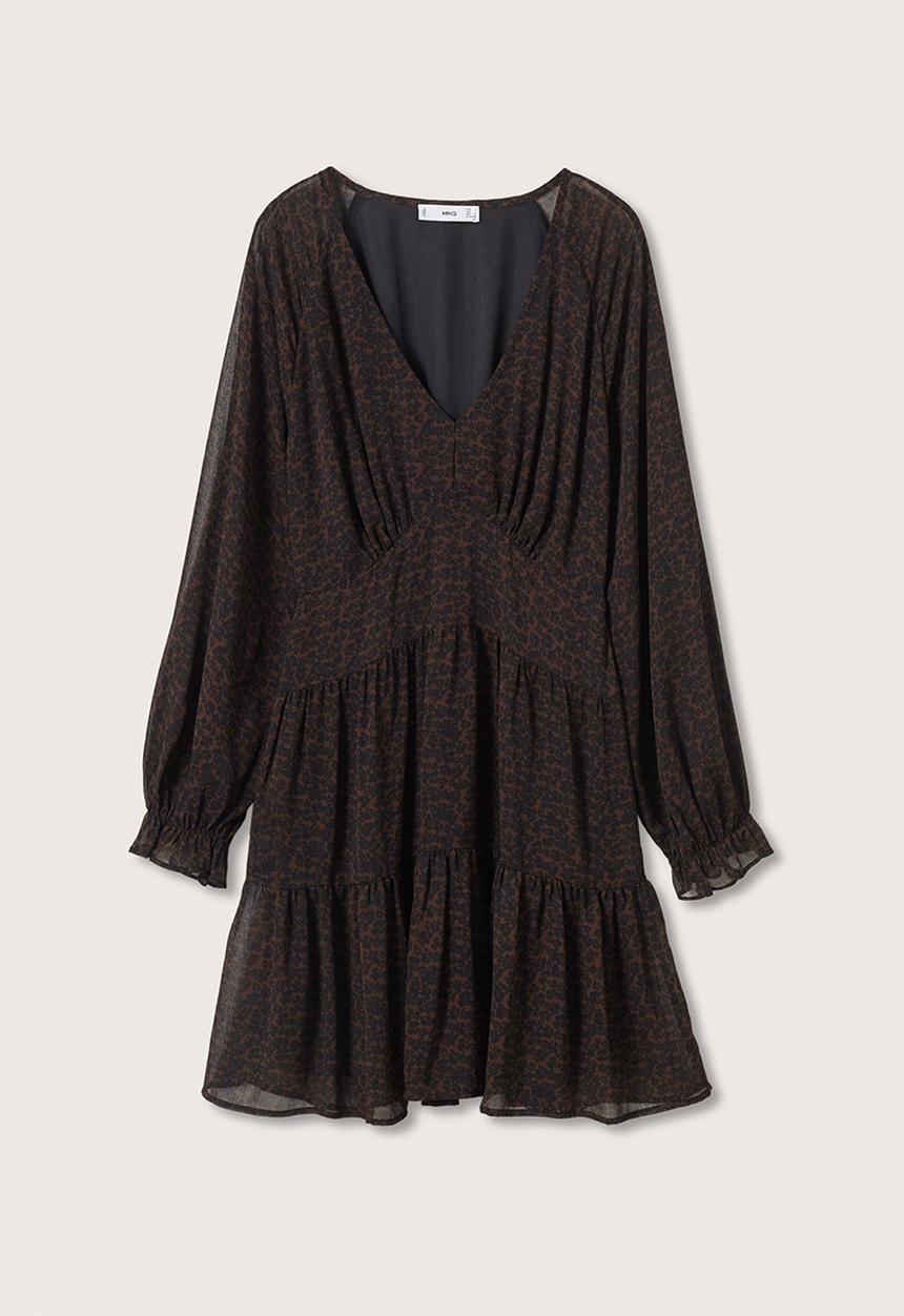 MANGO - Dress toscana - brown