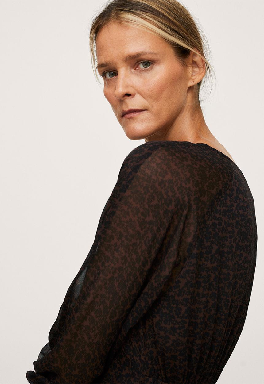 MANGO - Dress toscana - brown