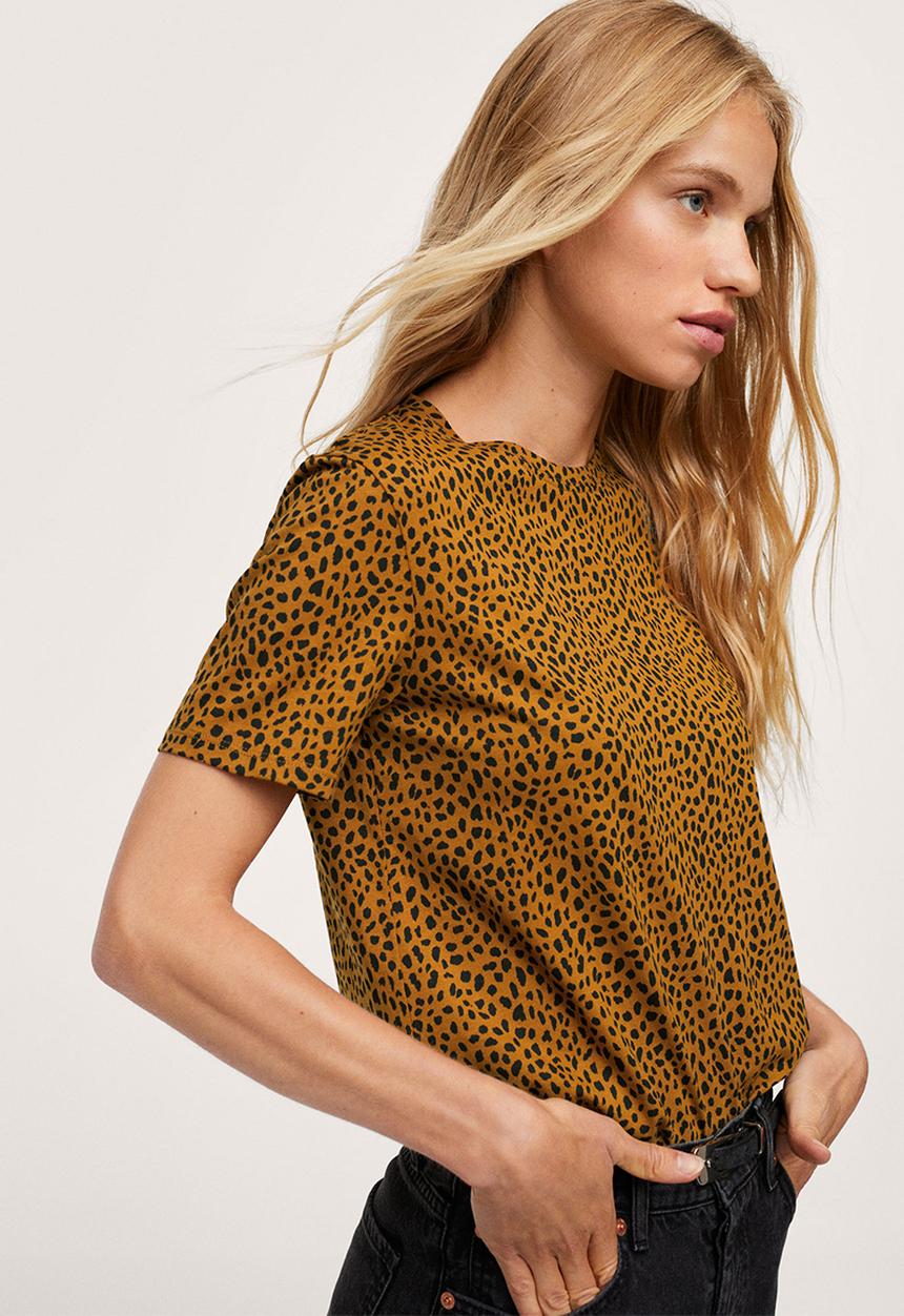 MANGO - T-shirt bella2-h - dark yellow
