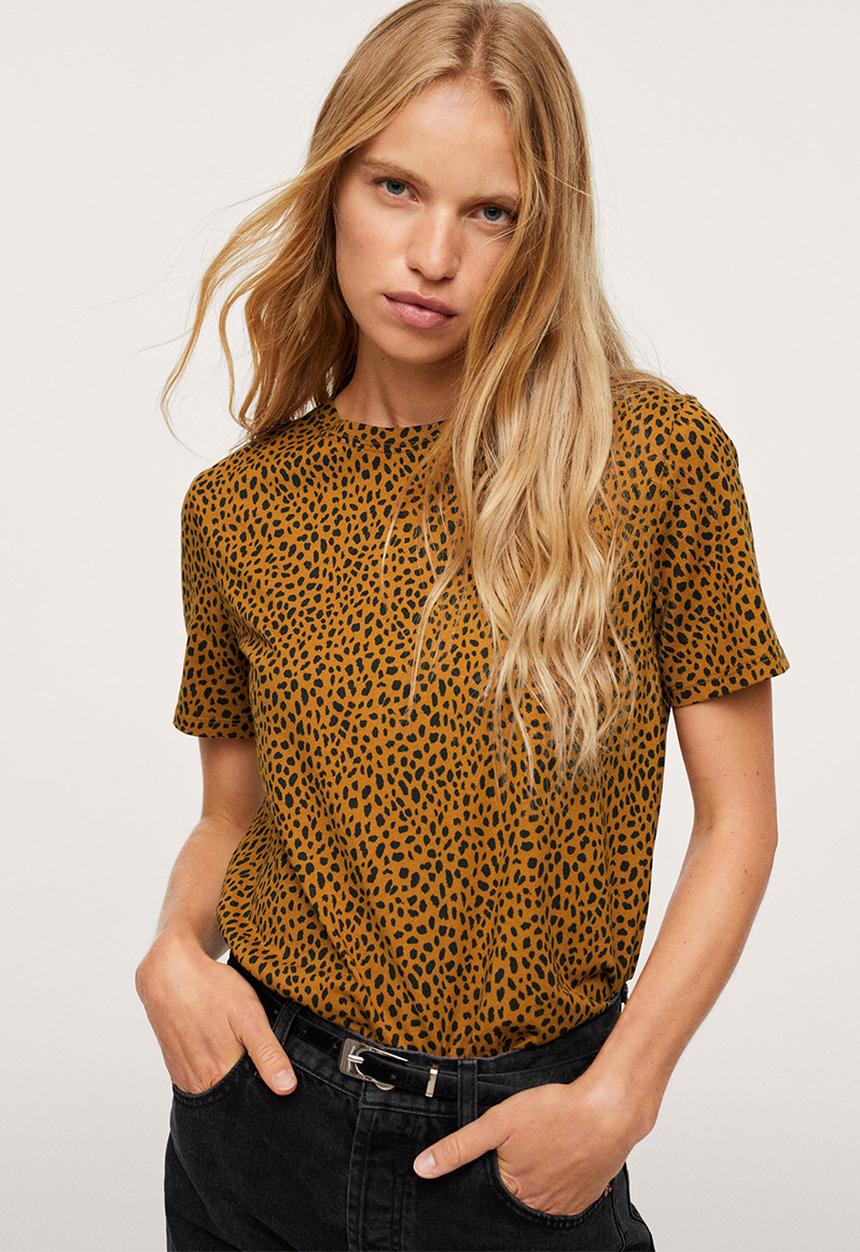 MANGO - T-shirt bella2-h - dark yellow