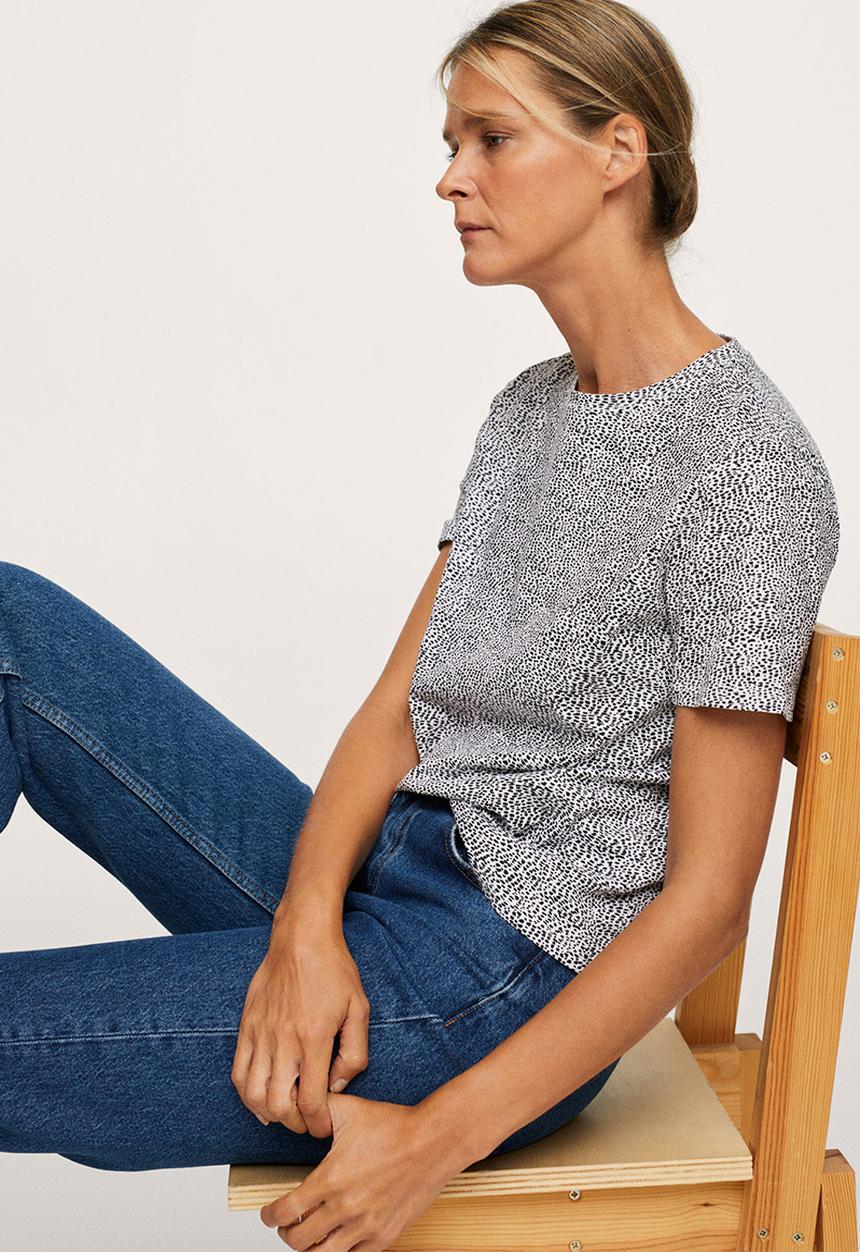 MANGO - T-shirt bella2-h - black