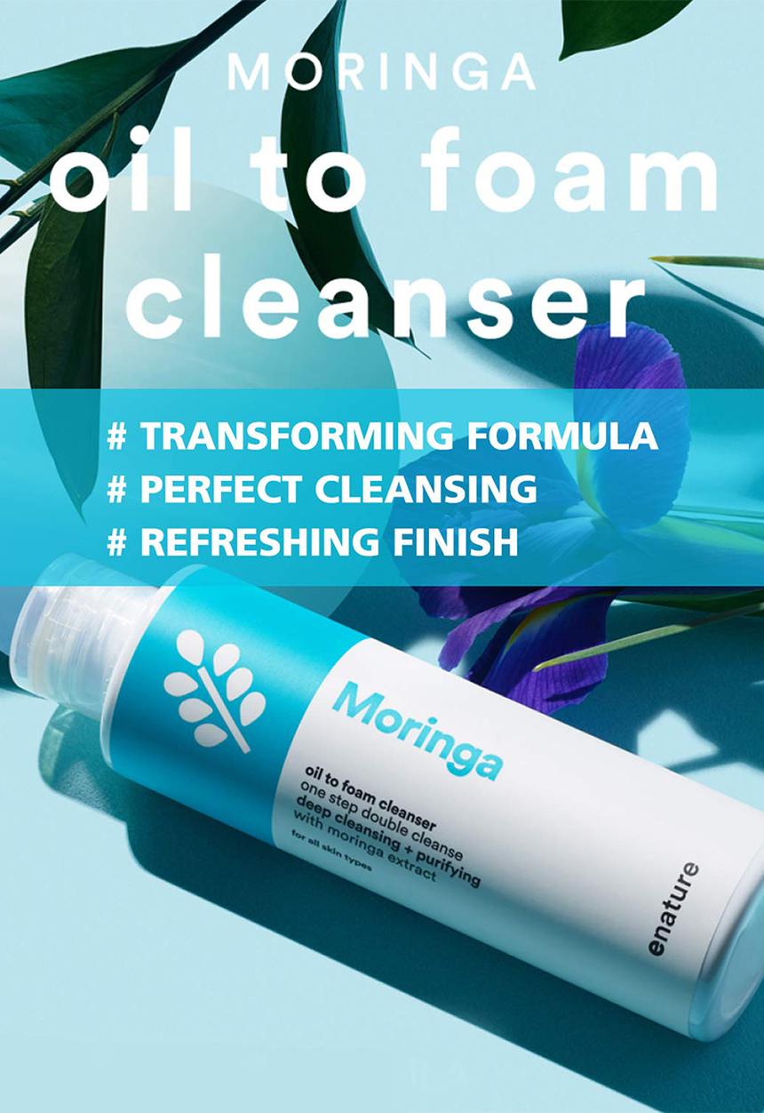 enature - Moringa Oil to Foam Cleanser