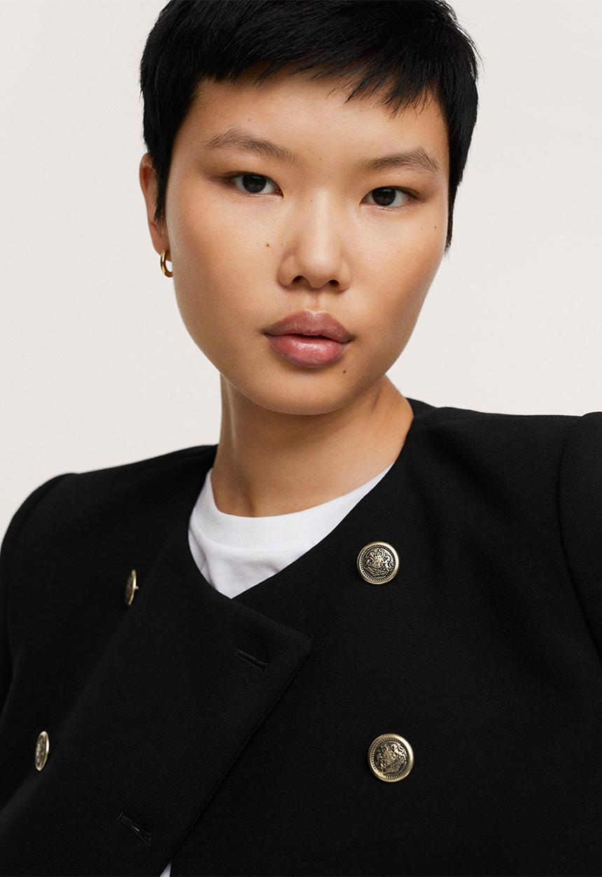 MANGO - Jacket cecil - black