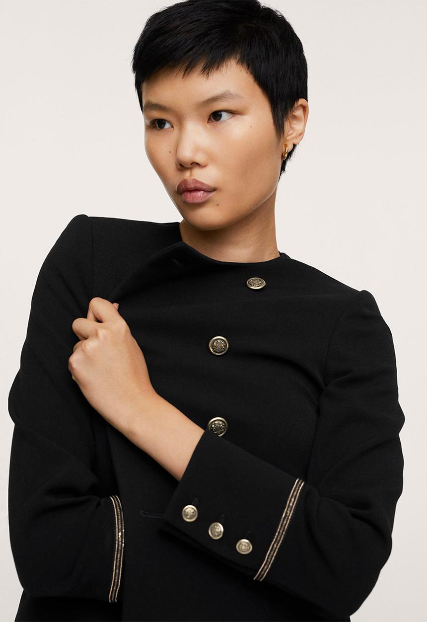 MANGO - Jacket cecil - black