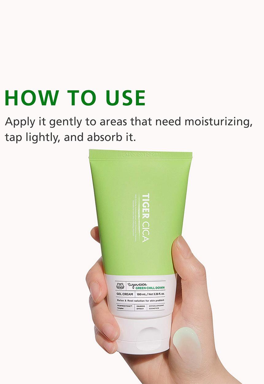 It's Skin - Tiger Cica Green Chill Down Gel Cream