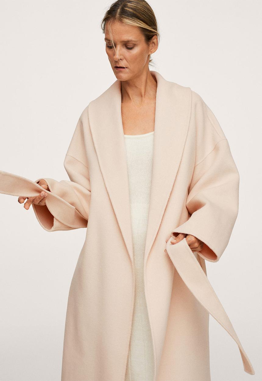 MANGO - Coat manuela - light beige