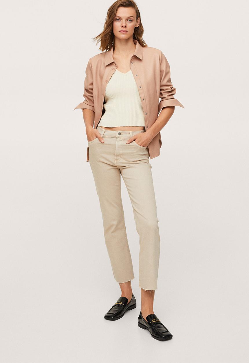 MANGO - Shirt gaga - light pastel pink