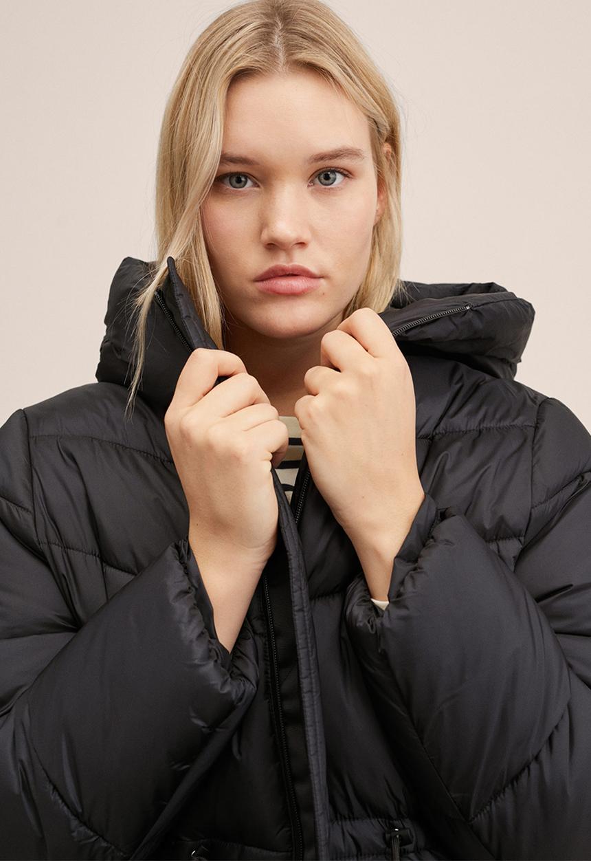 MANGO - Plus anorak tibet - black