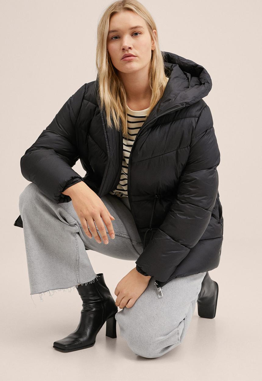 MANGO - Plus anorak tibet - black