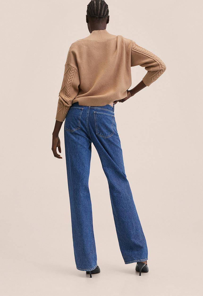 MANGO - Cardigan amill - medium brown
