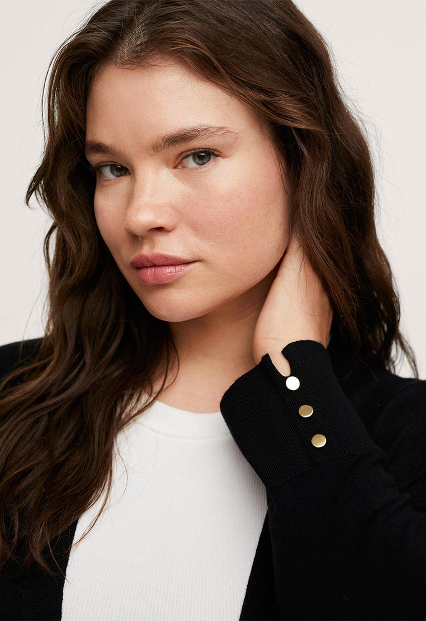 MANGO - Plus cardigan gina - black
