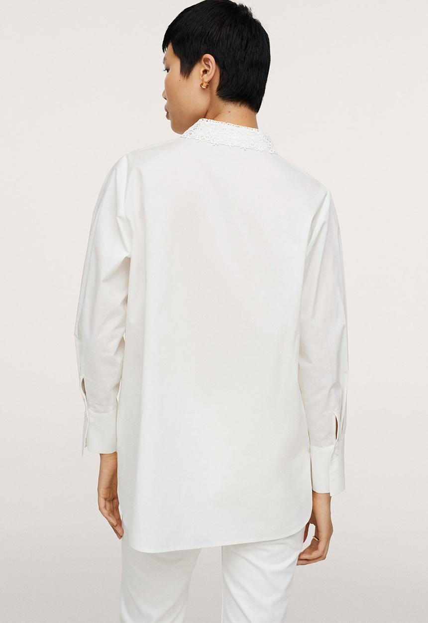 MANGO - Shirt cami - white 