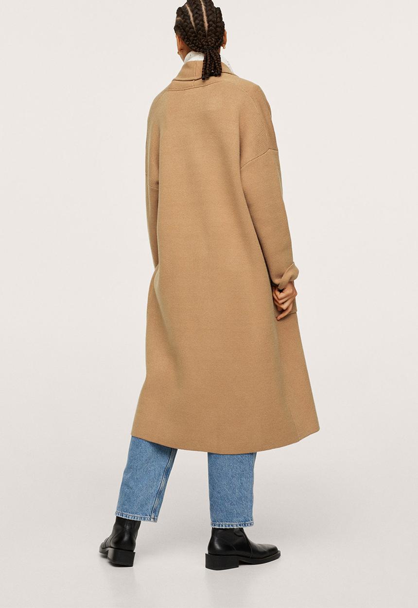 MANGO - Coat ringo - medium brown