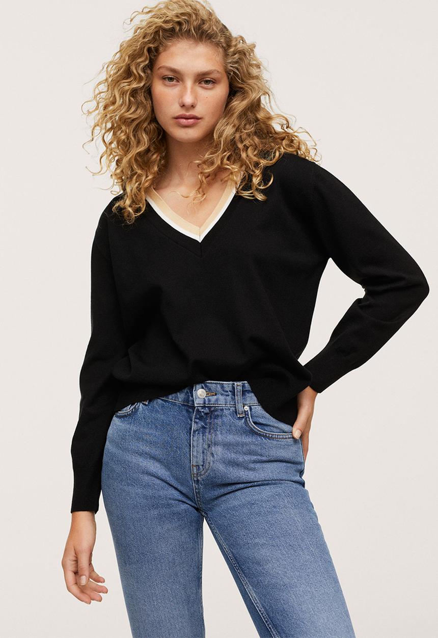 MANGO - Sweater honesty - black