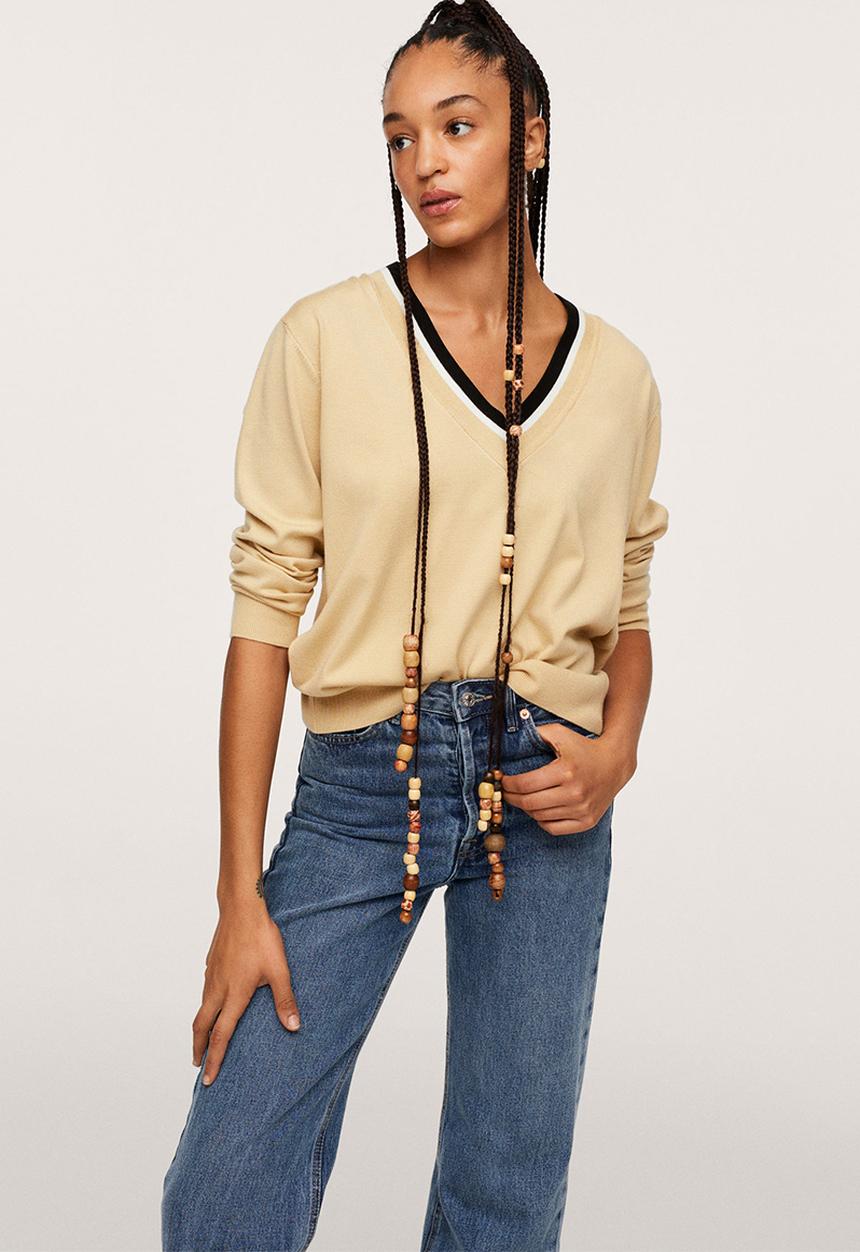 MANGO - Sweater honesty - light beige