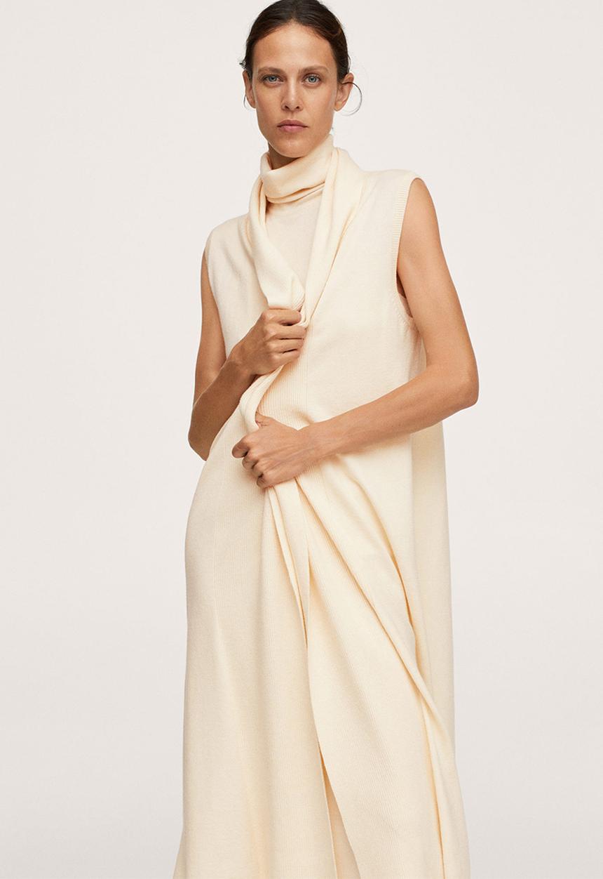 MANGO - Plus waistcoat heidi - yellow