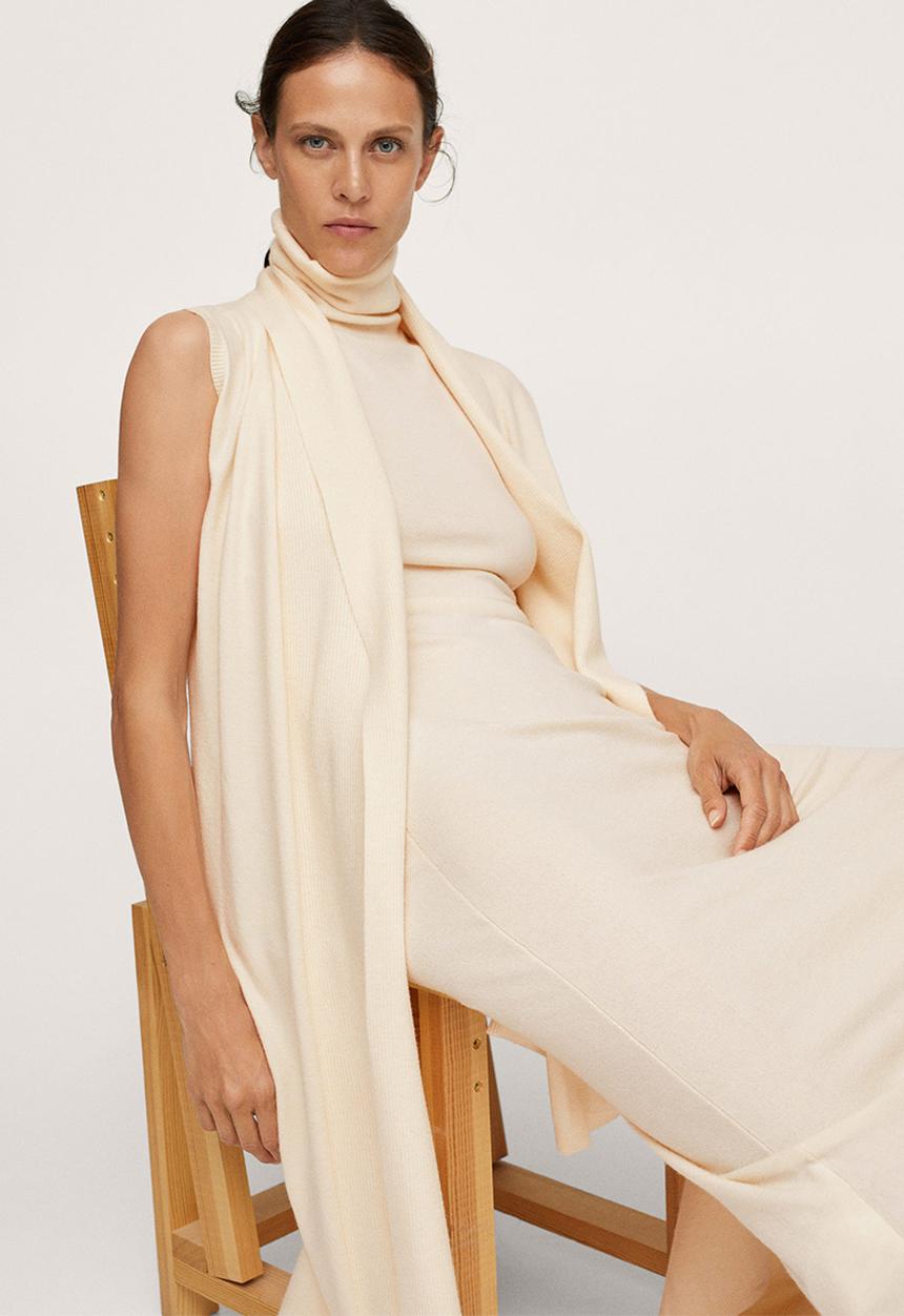 MANGO - Plus waistcoat heidi - yellow