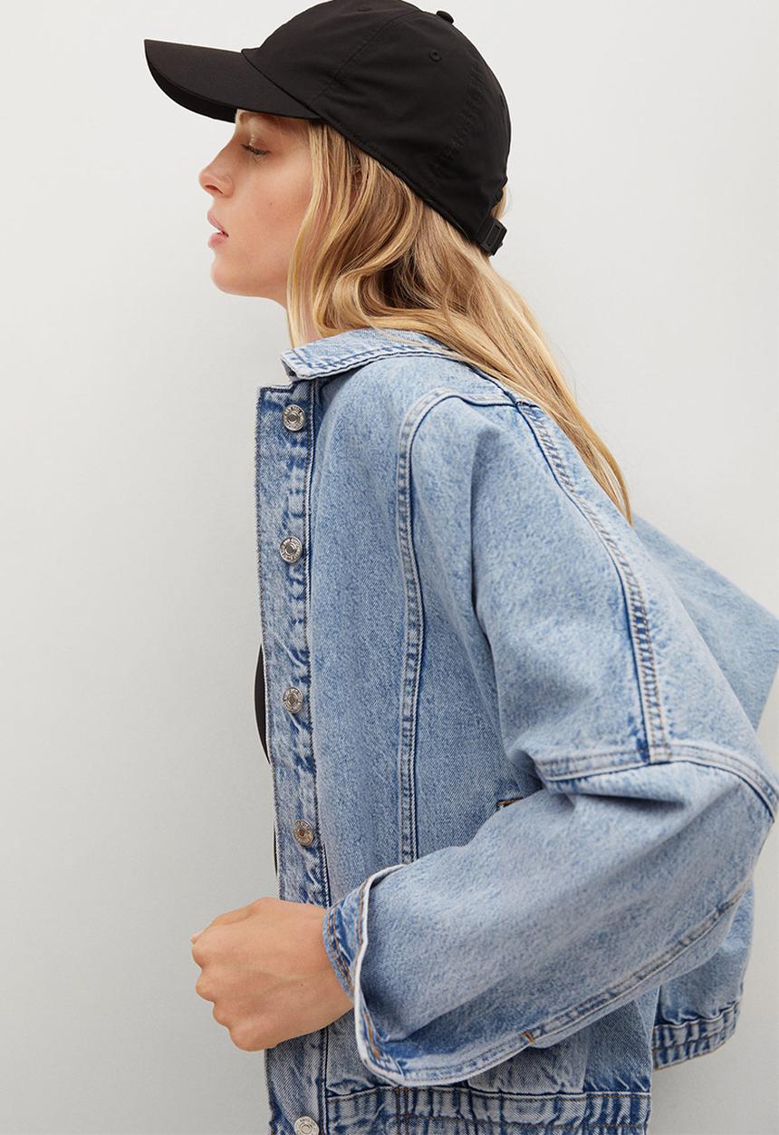 MANGO - Jacket candela - open blue
