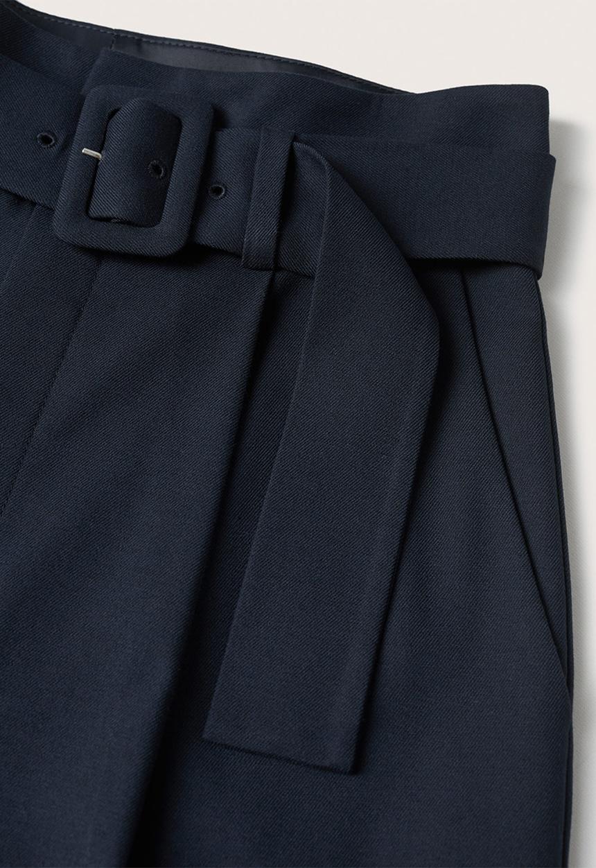 MANGO - Trousers manuel  - navy