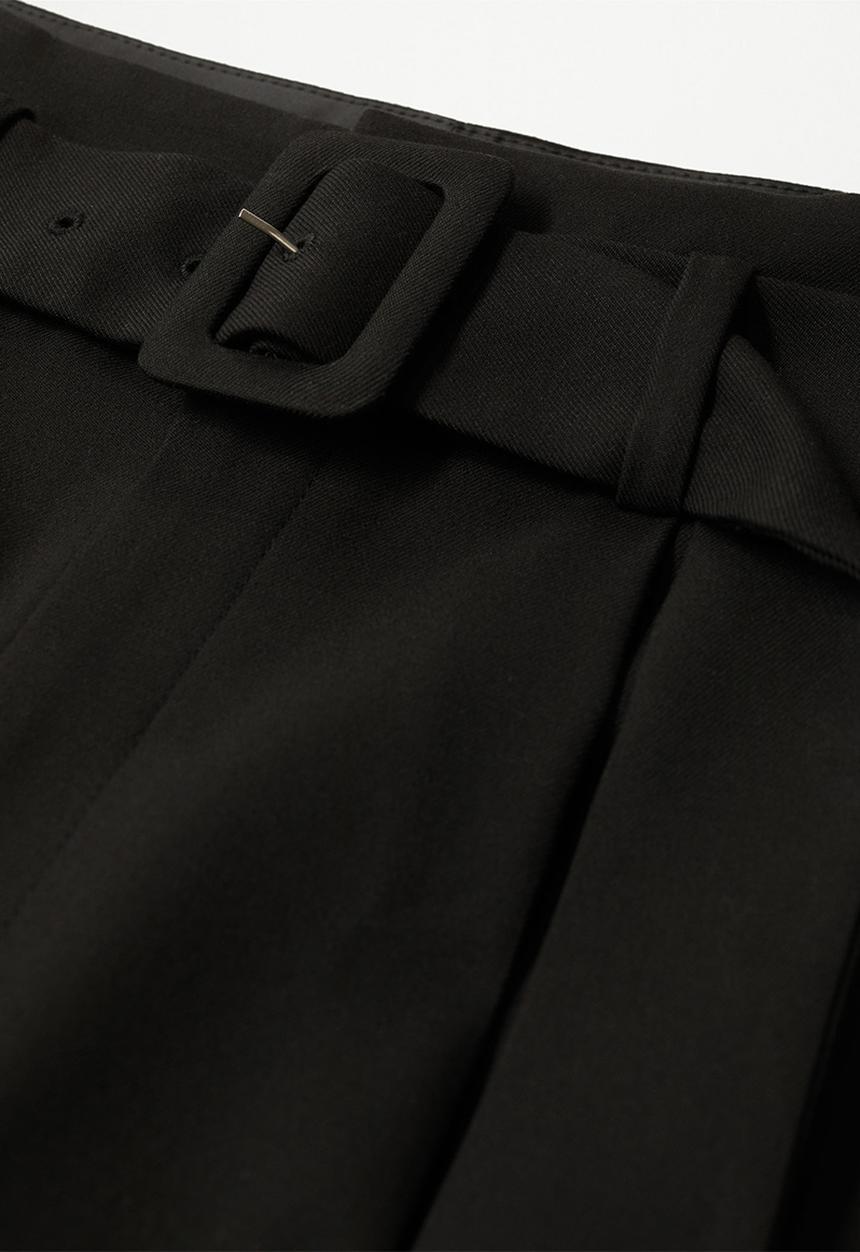 MANGO - Trousers manuel - black