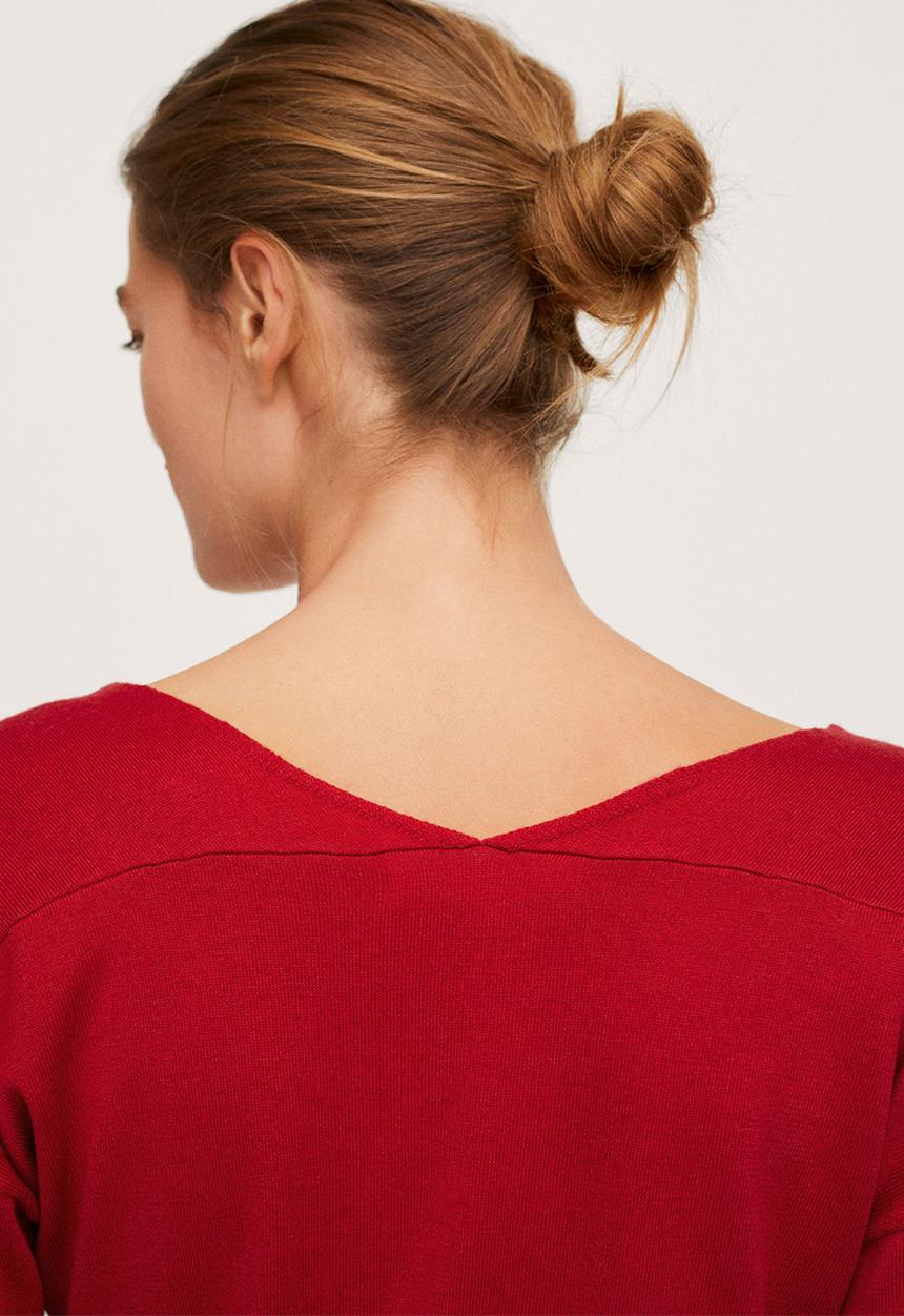 MANGO - Sweater haramon - red