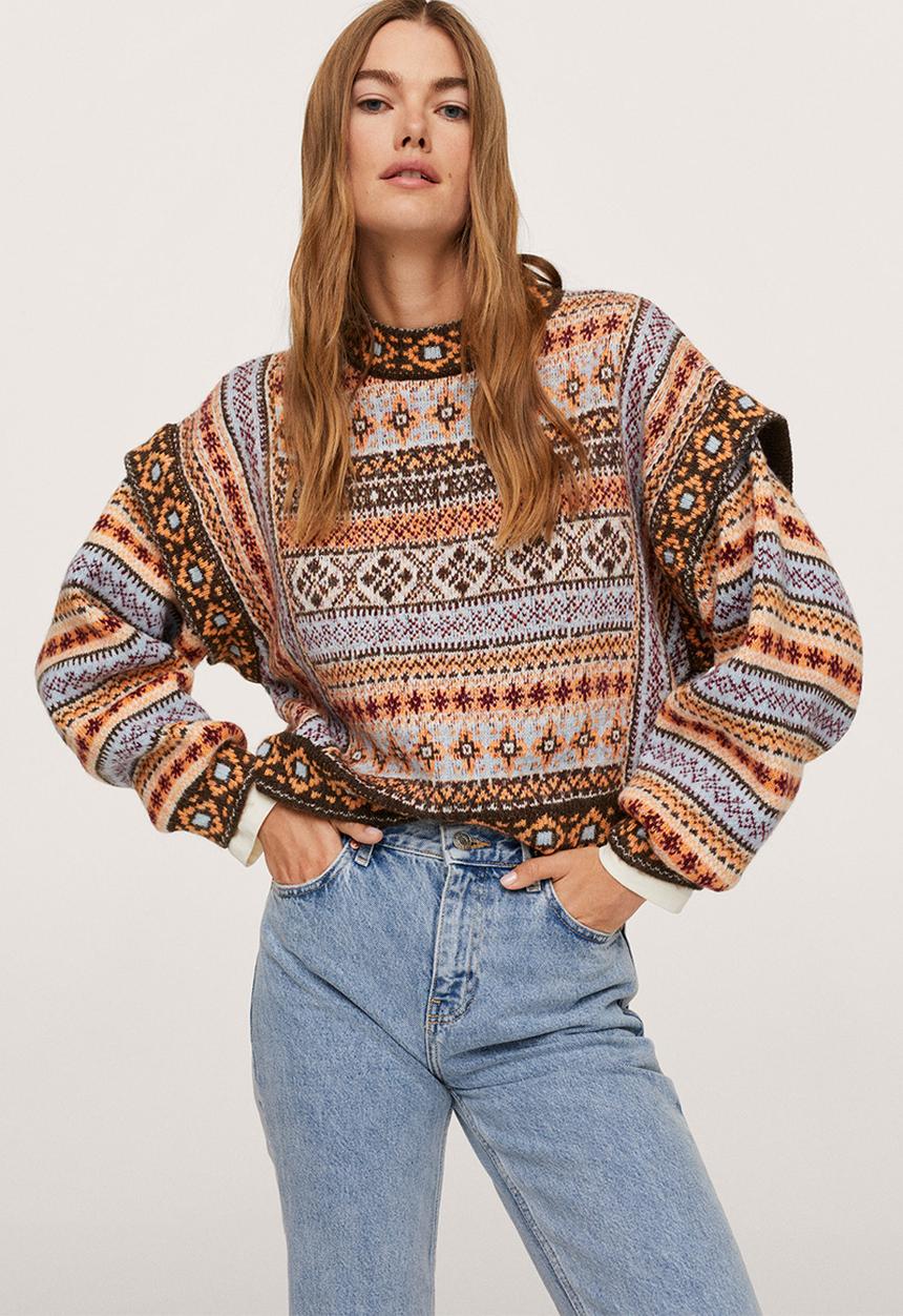 MANGO - Sweater andes - light/pastel brown