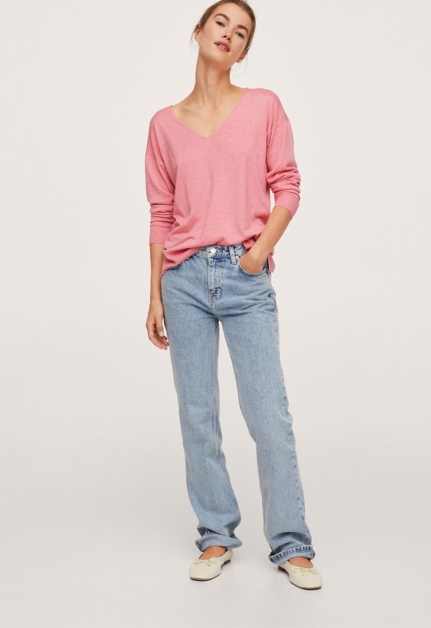 MANGO - Sweater haramon - bright pink