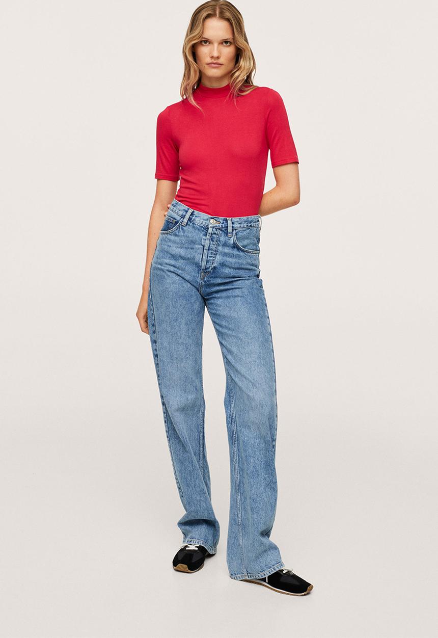 MANGO - T-shirt secondm - red