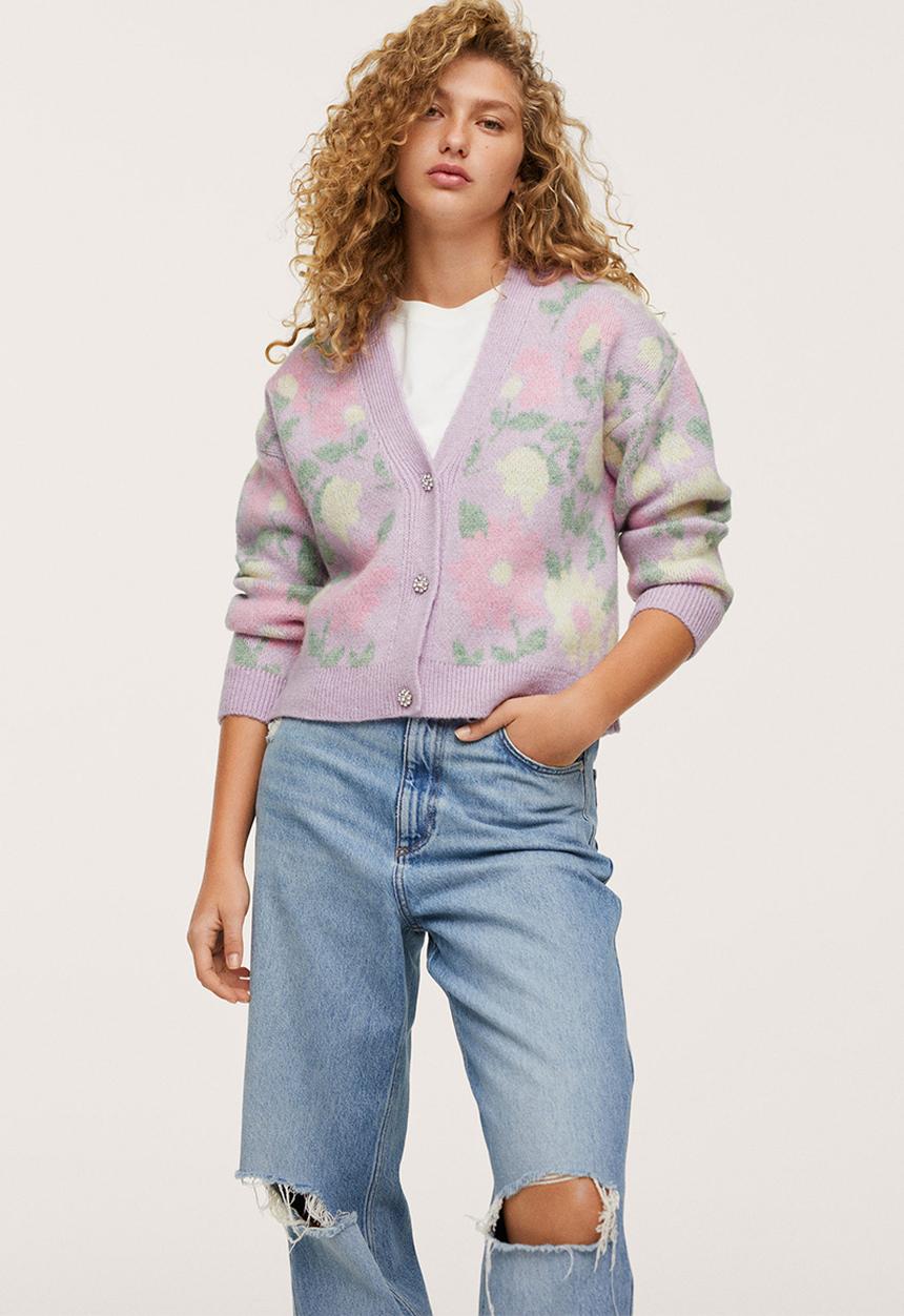 MANGO - Cardigan frubi - light/pastel purple