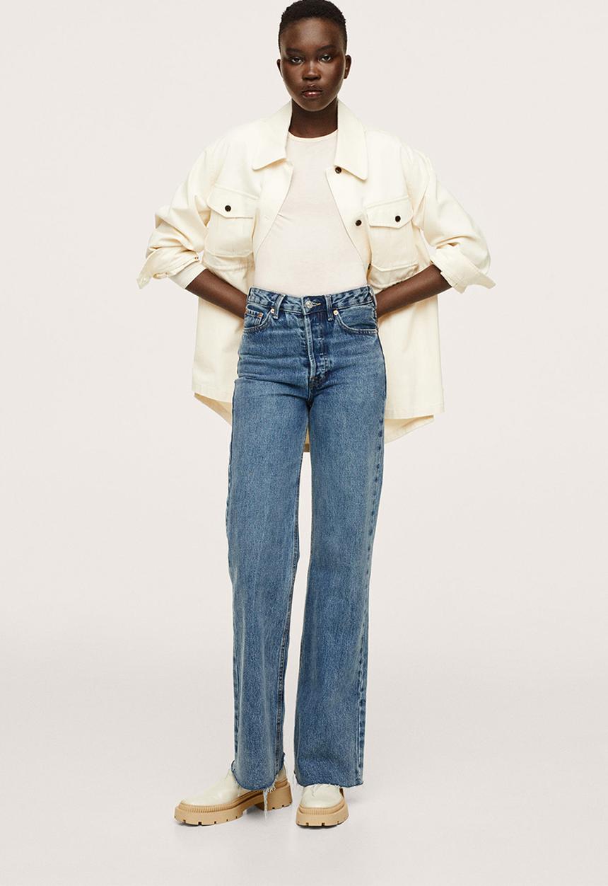 MANGO - T-shirt secondc - light beige