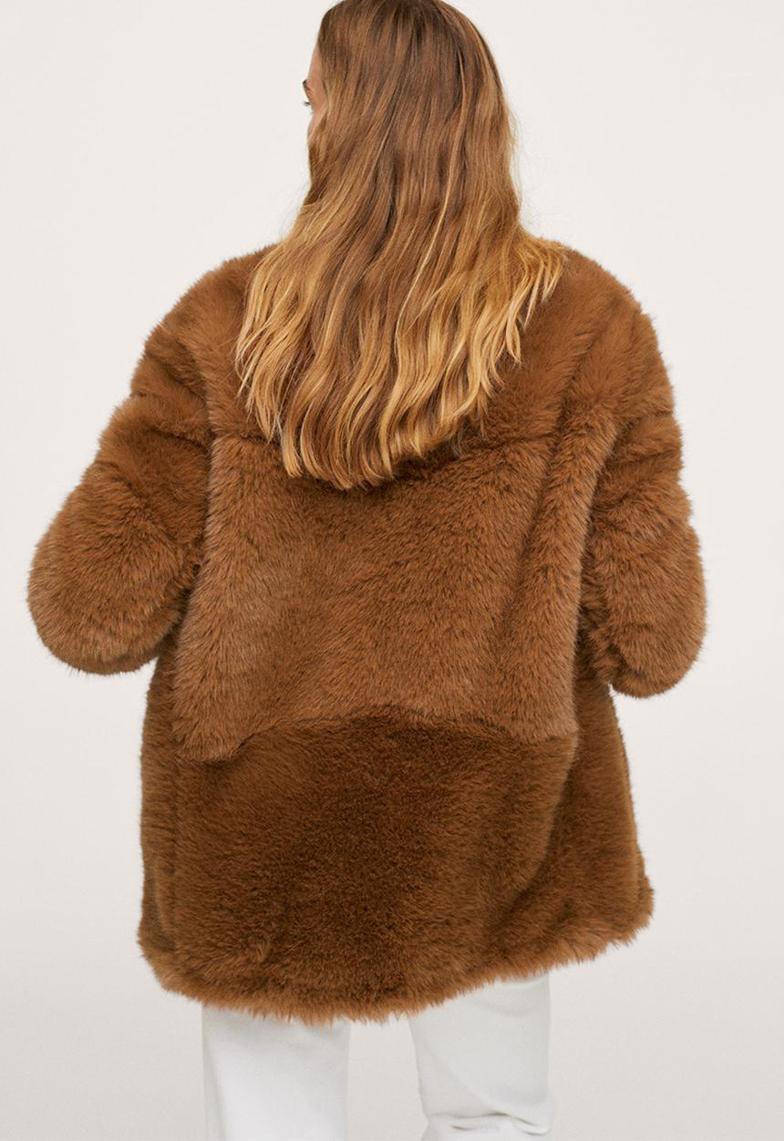 MANGO - Coat brilli - orange