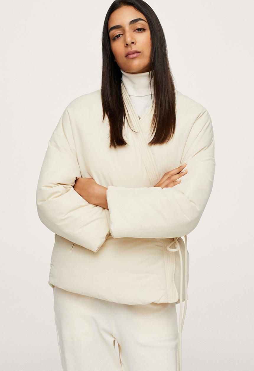 MANGO - Anorak sushi - light beige
