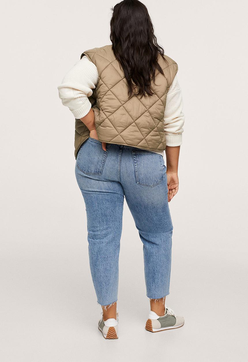 MANGO - Plus waistcoat bang - medium brown