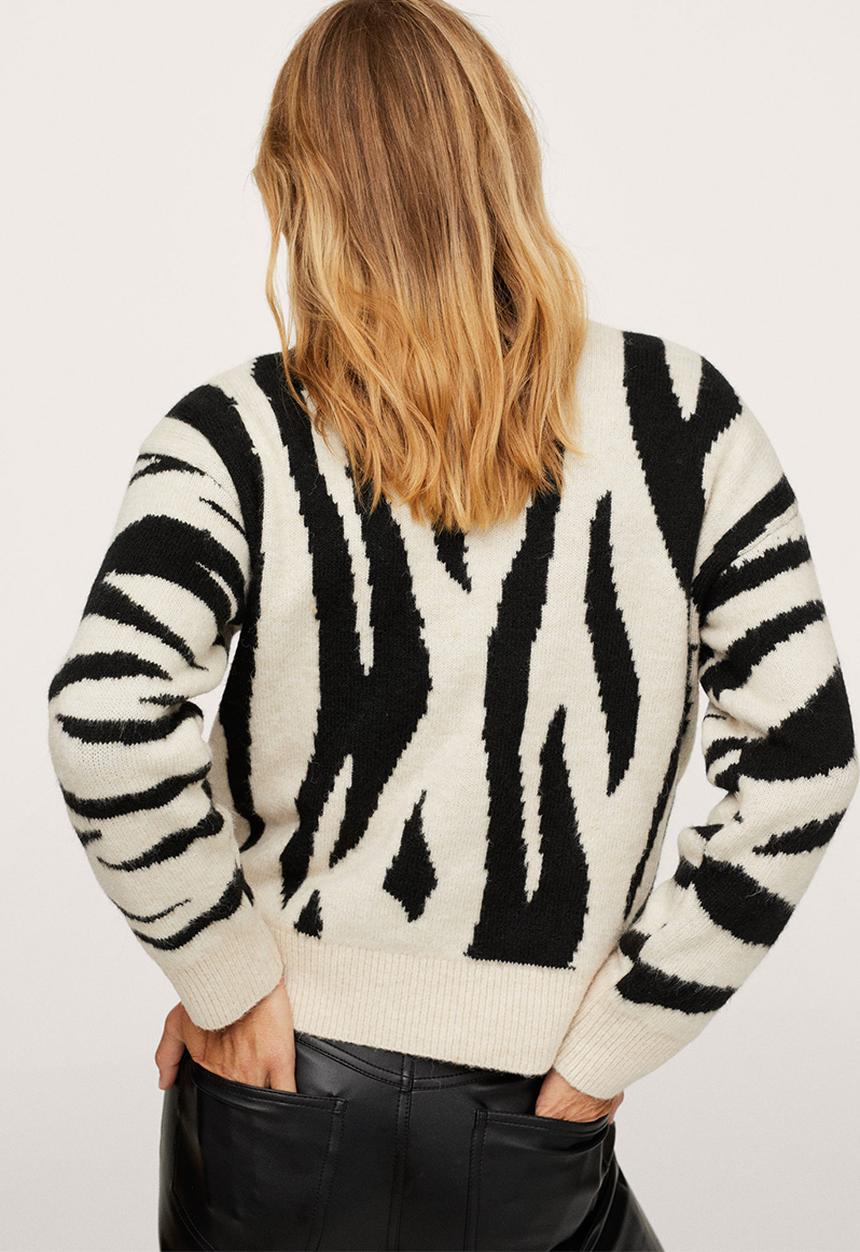MANGO - Sweater comansi - black