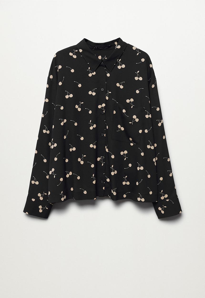 MANGO - Plus blouse leopard1 - black