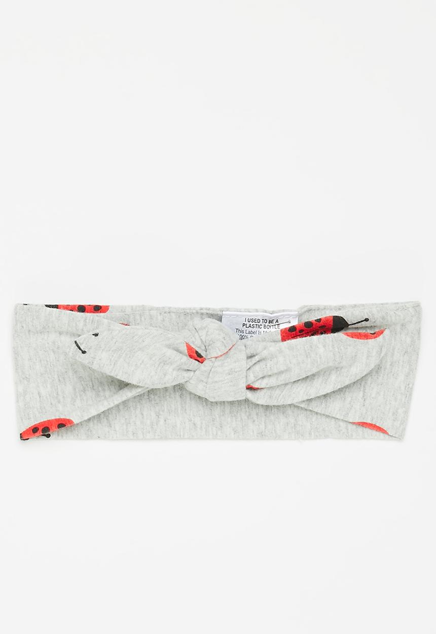 Cotton On - The tie headband - cloud marle/red 
