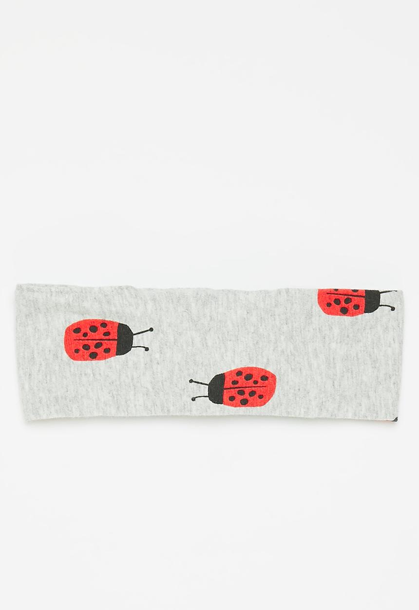 Cotton On - The tie headband - cloud marle/red 