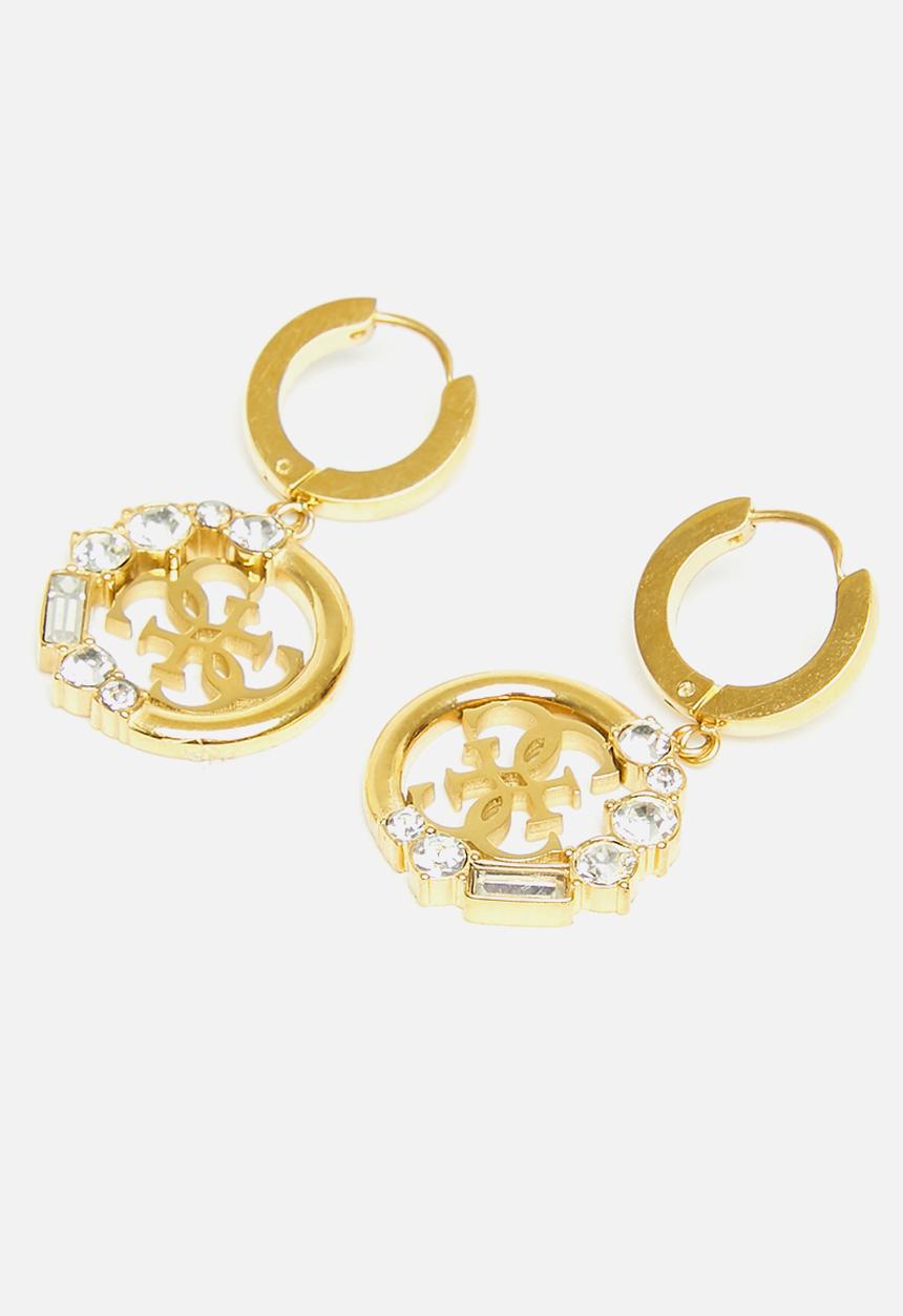 GUESS - Pure light huggies 4g charm yg - gold