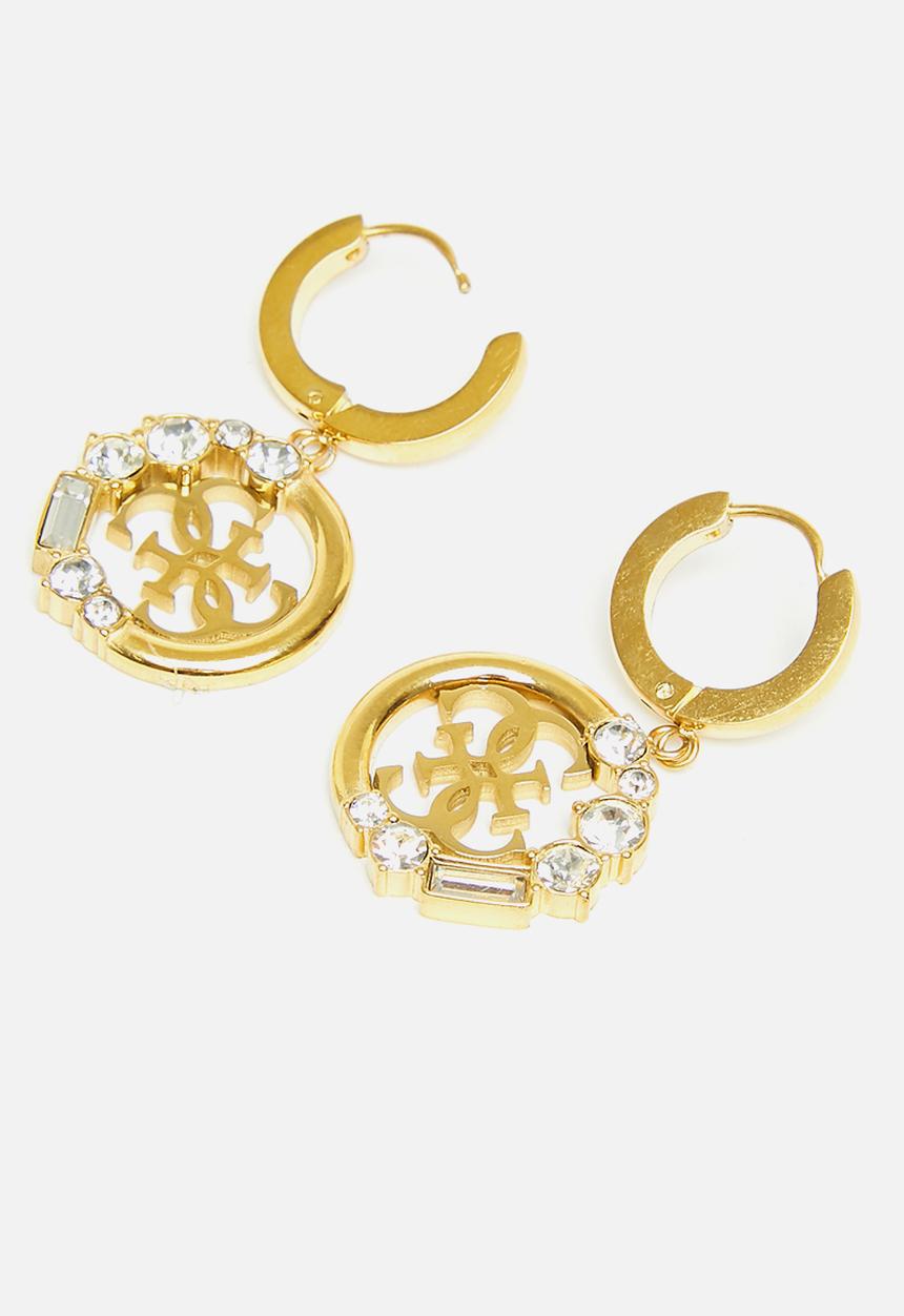 GUESS - Pure light huggies 4g charm yg - gold