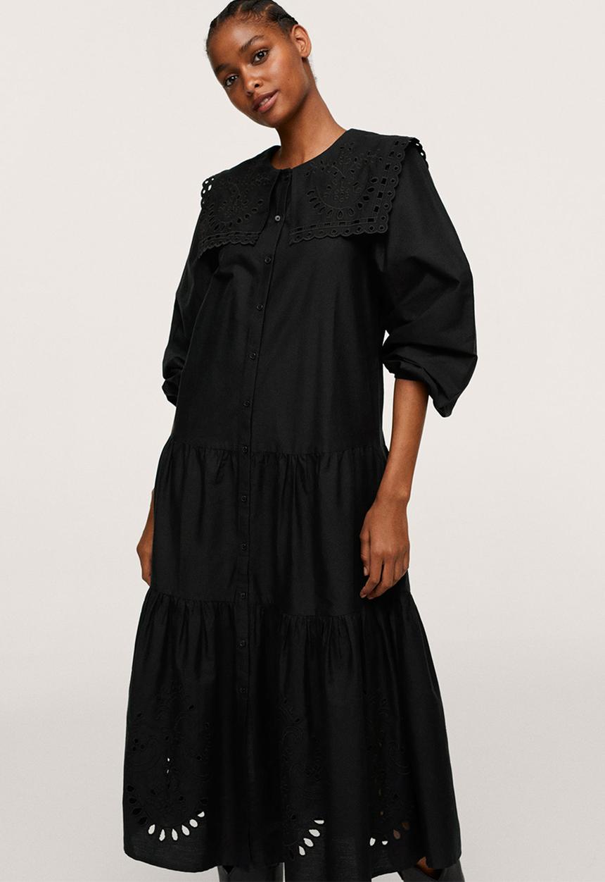 MANGO - Dress sicily - black