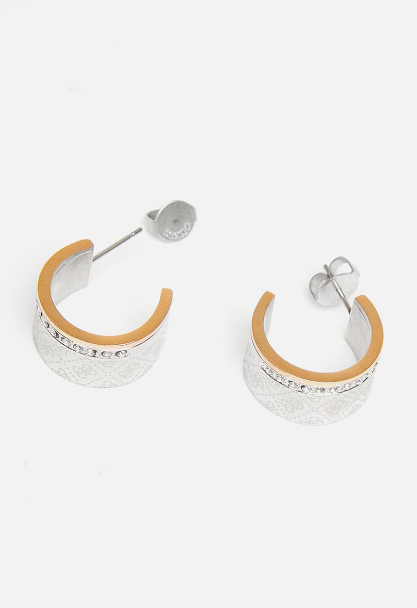GUESS - Round harmony 4g bico & crys band rhrg - silver