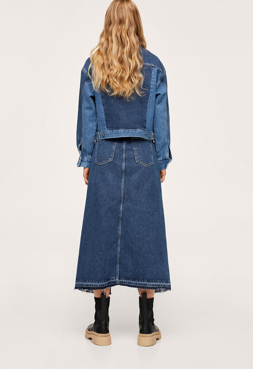 MANGO - Jacket iggy - open blue