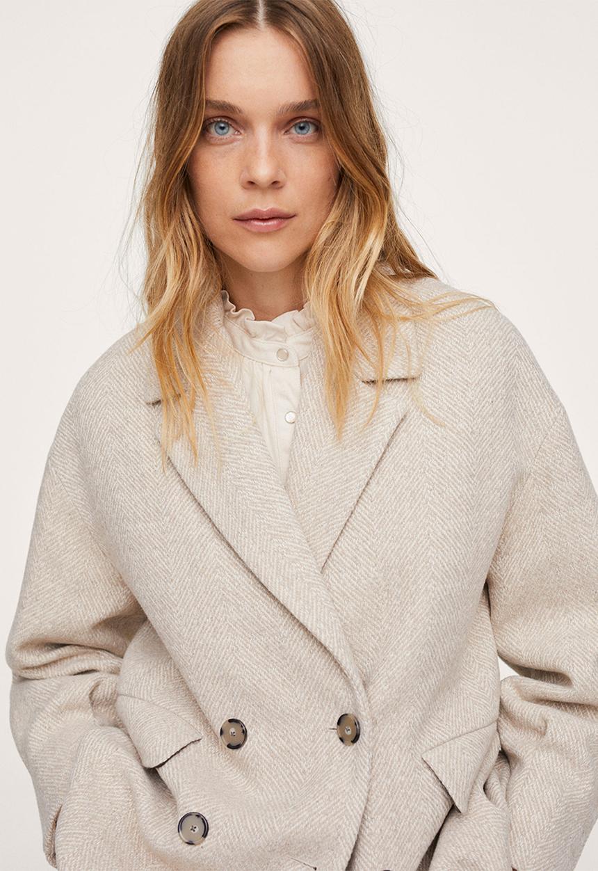 MANGO - Coat willy - light beige