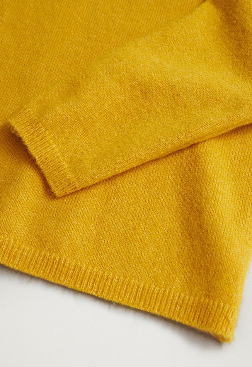 MANGO - Plus sweater peach - medium yellow